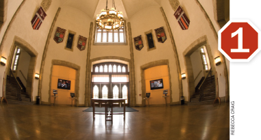 Burruss Hall lobby