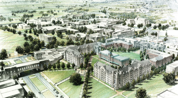 Rendering of the Upper Quad