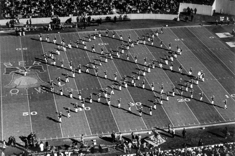 Virginia Tech's cadet band at the Liberty Bowl