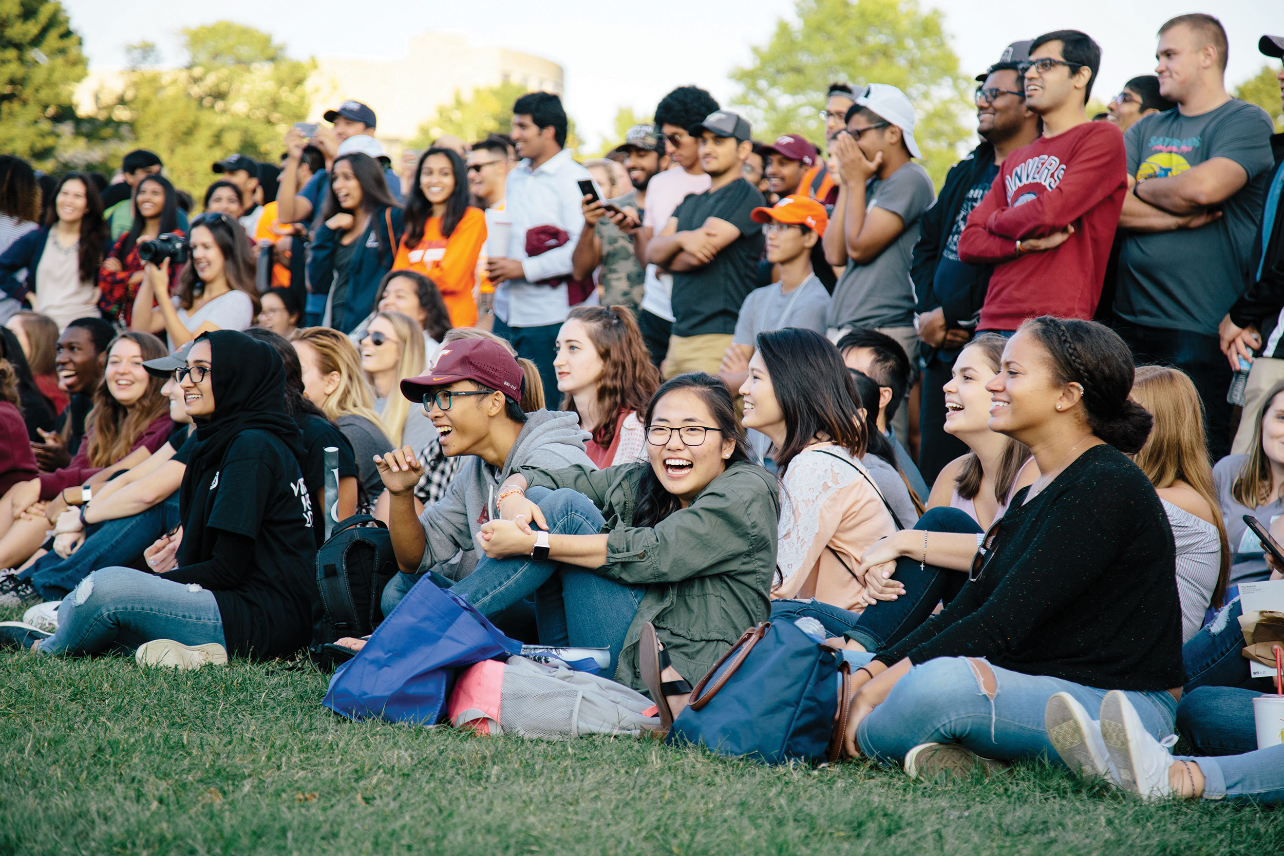 Students at Gobblerfest