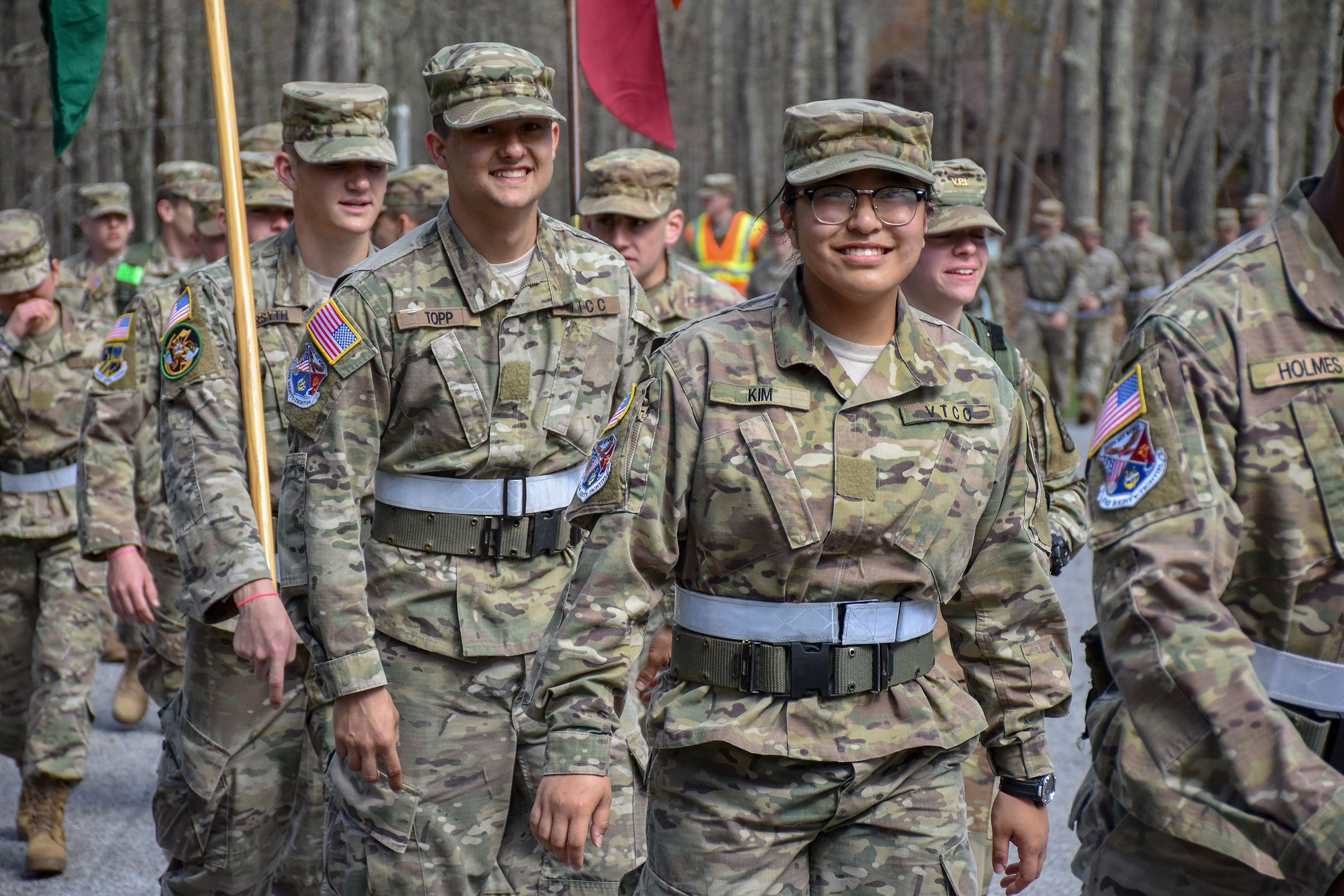 cadets on Caldwell March