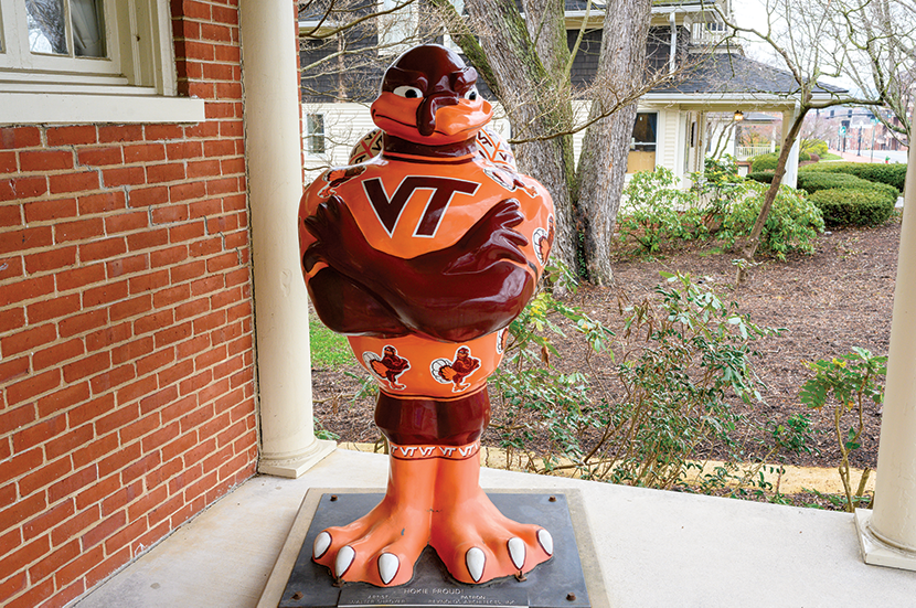 Hokie Bird statue