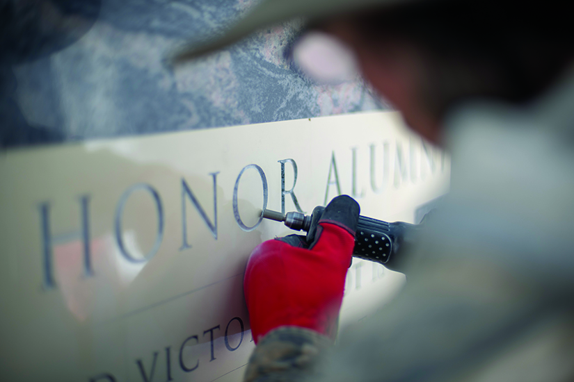 etching the stone