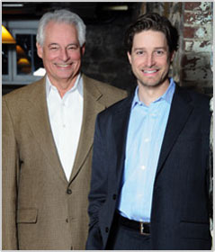 Martin Azola '69 and Tony Azola '97, '01; photo by Amy Jones