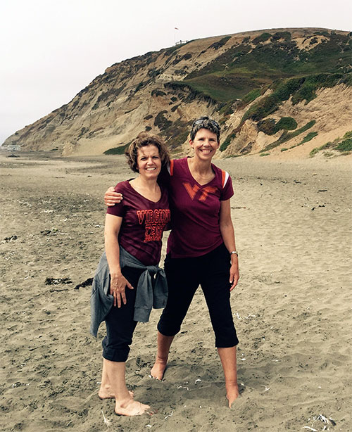 Deb Buckman Jolette '88 and Judy Perkins '87