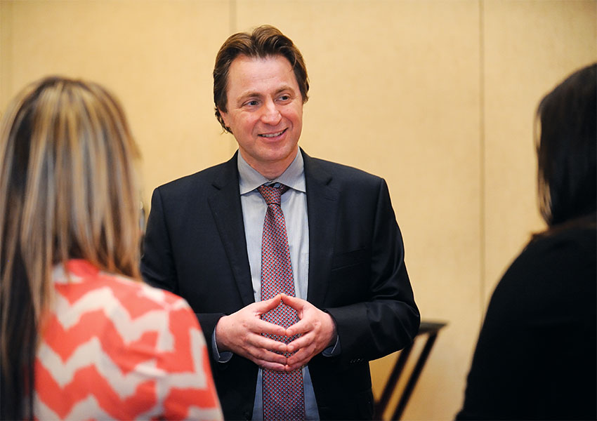 Virginia Tech Provost Thanassis Rikakis at the 2016 Exemplary Department Awards ceremony