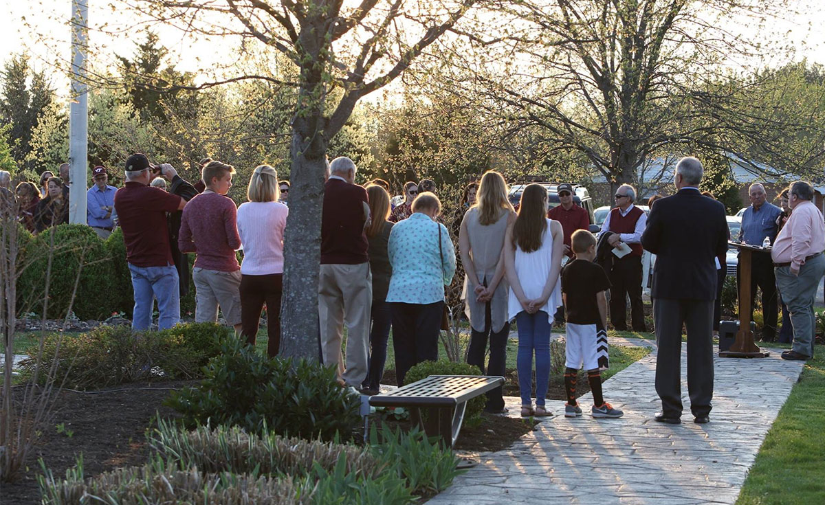 Memorial Garden in Sherando Park in Stephens City, Virginia, built by the Shenandoah Chapter.