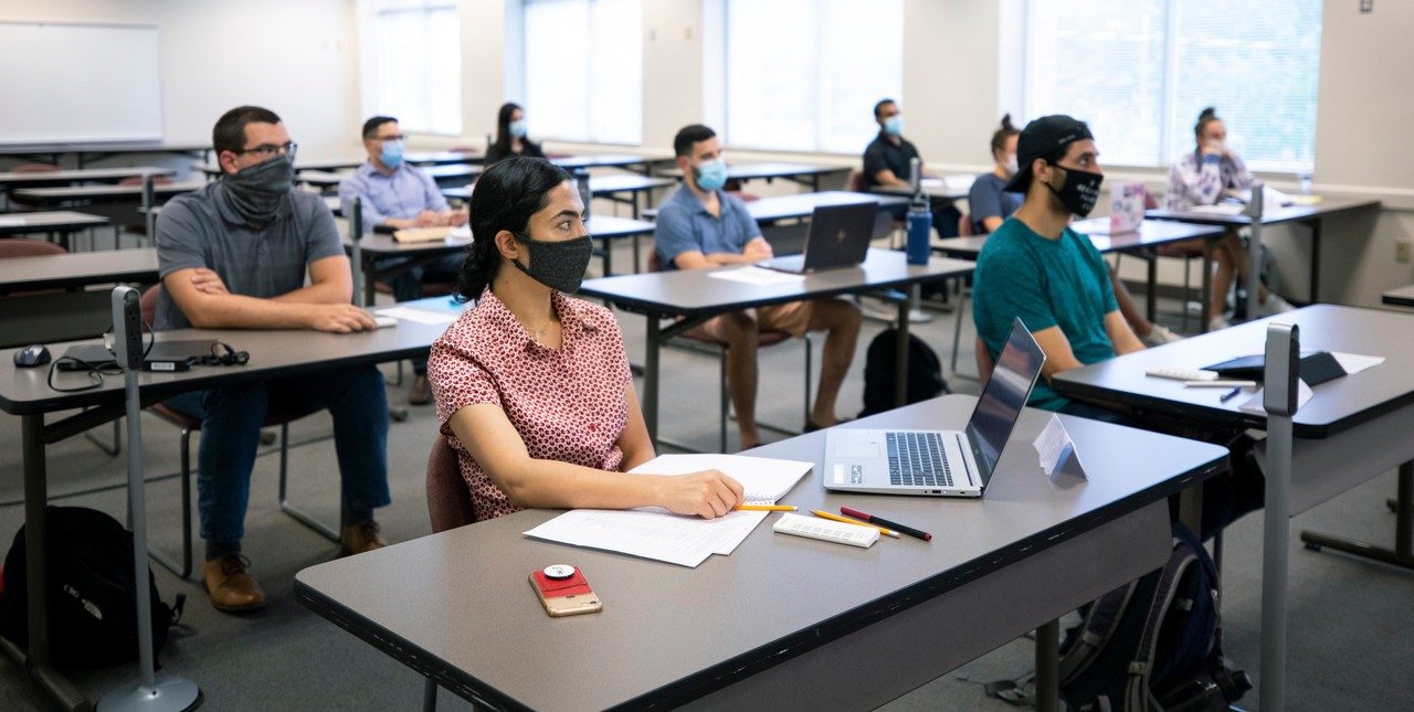 students in a classroom