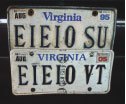 license plates