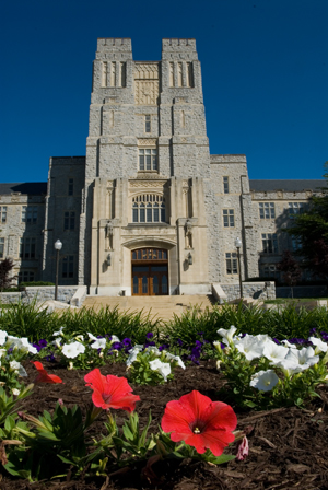 Burruss Hall garden