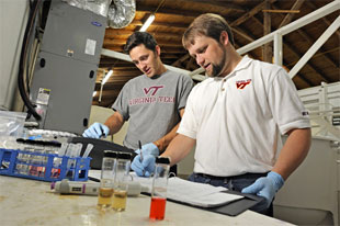 Senior research specialist Daniel Taylor and Assistant Professor David Kuhn