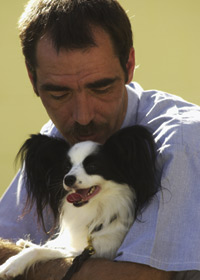 inmate with pup