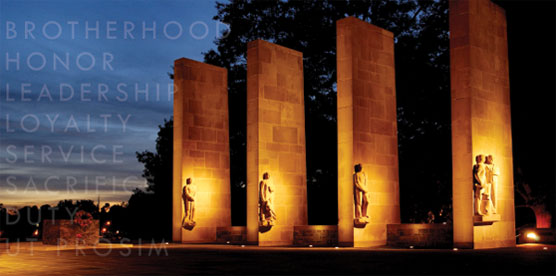 The War Memorial Pylons at Virginia Tech