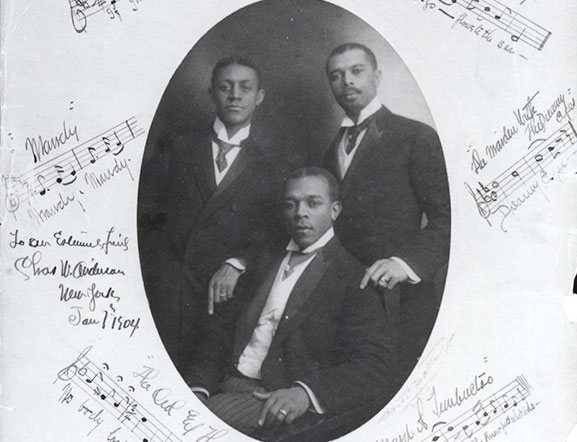 Bob Cole, J. Rosamond Johnson, and James Weldon Johnson, Beinecke Library, Yale University